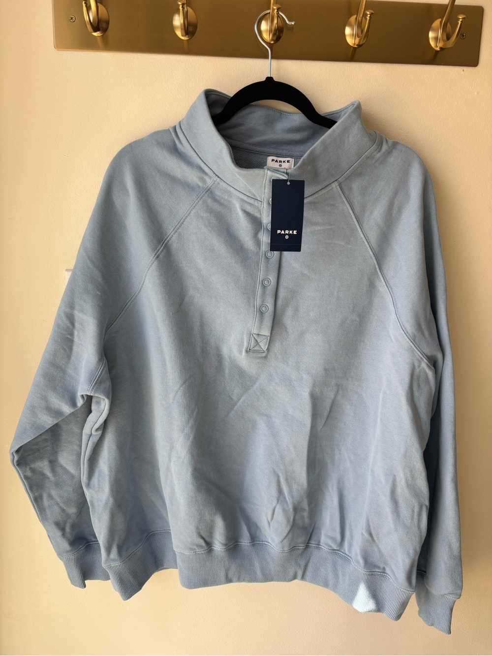Parke x Target Snap Mockneck Pullover Sweater